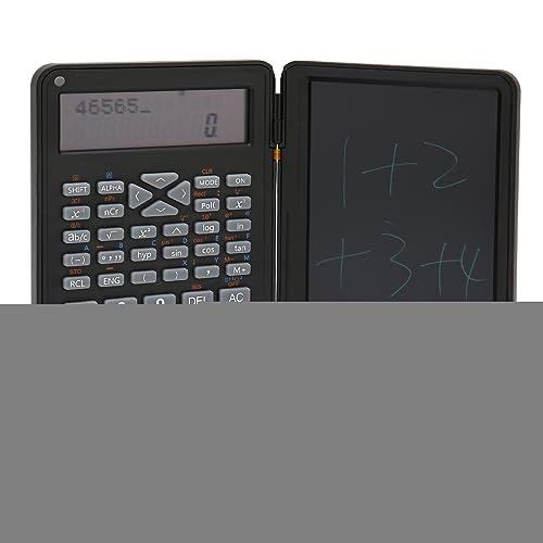 Sunydog Tragbarer Wissenschaftlicher Taschenrechner Notizblock LCD Display Matte Screen Office School (Schwarz) von Sunydog