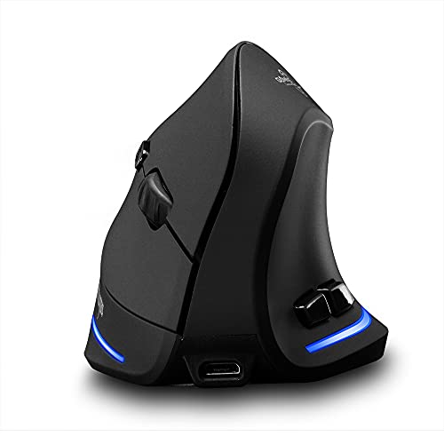 Sunydog Wireless Vertical Mouse, F-35 Mouse Wireless Vertical Mouse Ergonomische wiederaufladbare optionale tragbare Gaming-MausAnwendbar auf2400 DPI für Mac-Laptop-PC-Computer von Sunydog