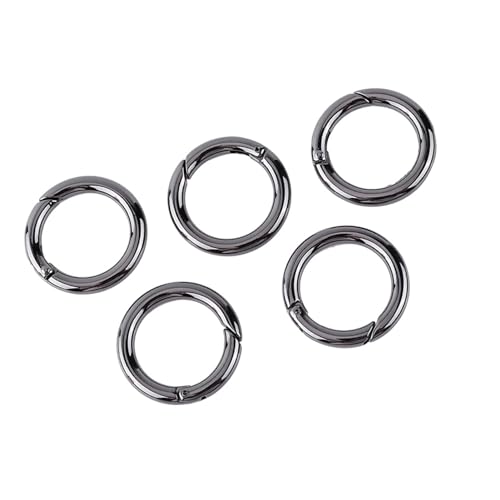 Sunydog Zink -Legierung Round Keychain Clips Keyring Schnuckle 5pcs Schnellverkaufs -Rucksackhandtasche Premiumqualität, Langlebig Sunydog Zink -Legierung Round Keychain Clips Keyring Schnuckle 5pcs Schnellverkaufs -Rucksackhandtasche Premiumqualität, Langlebig von Sunydog