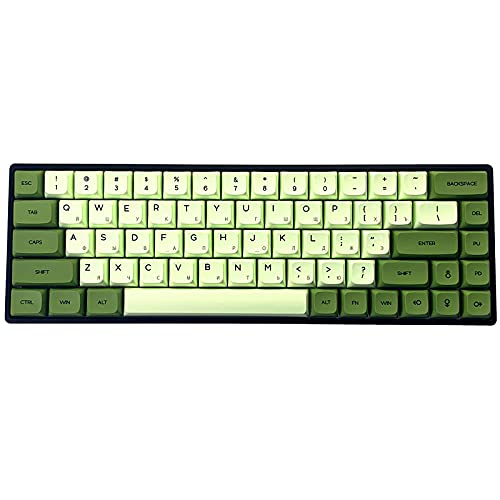 Matcha Keycaps Sublimation PBT Ähnliches XDA-Profil 124 Key Keycap Geeignet für Cherry MX Mechanical Keyboard von Sunzit