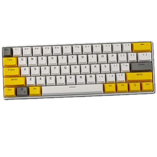 Sunzit Keycap Gaming, 61 Keycaps Backlight Mechanische Tastatur PBT Tastenkappe für GH60 / RK61 / ALT61 / Annie/Keyboard Poker Keys von Sunzit