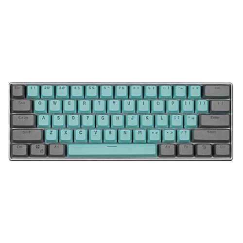 Sunzit Keycap Gaming, 61 Keycaps Backlight Zweifarbig Mechanische Tastatur PBT Tastenkappe für GH60 / RK61 / ALT61 / Annie/Keyboard Poker Keys von Sunzit