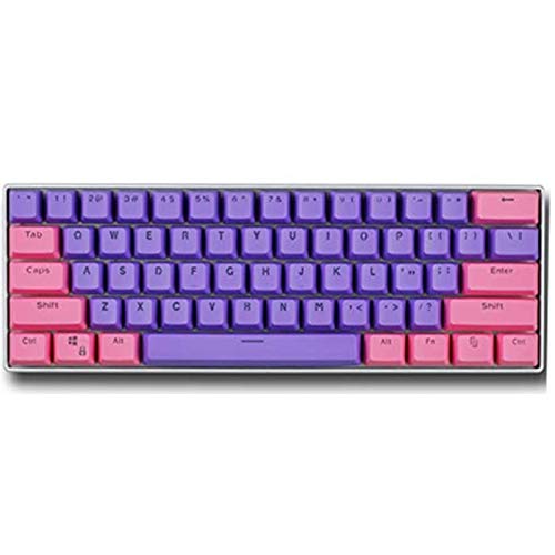 Sunzit Keycap Gaming, 61 Keycaps Backlight Zweifarbig Mechanische Tastatur PBT Tastenkappe für GH60 / RK61 / ALT61 / Annie/Keyboard Poker Keys von Sunzit