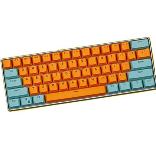 Sunzit Keycaps, 61 Keycaps Backlight Zweifarbig Mechanische Tastatur PBT Tastenkappe für GH60 / RK61 / ALT61 / Annie/Keyboard Poker Keys - B von Sunzit