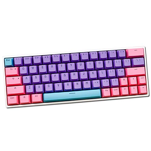 Sunzit Keycaps, 64 Keycaps Backlight Mechanische Tastatur PBT Keycaps für GK64 / SK64 Keyboard Keys (Keyboard von Sunzit