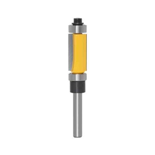 Suoumwa 1/2 6mm Schaft Bündigfräser Bohrer Werkzeug mit Doppel-Lager Fräser Bohrer Werkzeug für Formvorlagenmuster A von Suoumwa