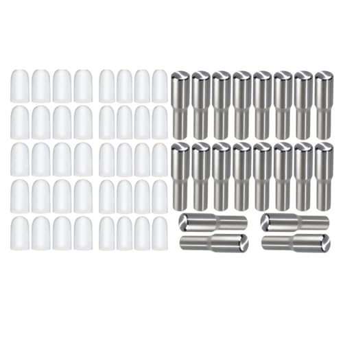 Suoumwa 20pcs 5mm 1/4 Edelstahl -Stahlschelfpegs Langable Regalstützenstifte für Küche, Bücherregale und Möbelregalunterstützungsdüdeln von Suoumwa