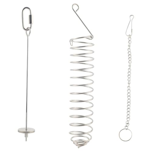 Suoumwa 2pcs Lange Spiralfreie Edelstahl -Rattenfutterspielzeug mit Hängenden Kettenanreicherung Suoumwa 2pcs Lange Spiralfreie Edelstahl -Rattenfutterspielzeug mit Hängenden Kettenanreicherung von Suoumwa