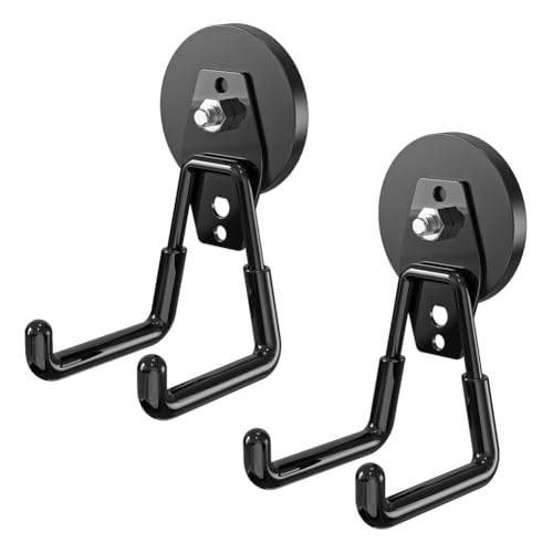 Suoumwa 2pcs Magnetic Garage Hooks Haken Große Hochleistungen für Garage, Workshop, Werkzeugwagen Anti-Kratzer-Gummi-Gummi-Beschichtung im Freien Suoumwa 2pcs Magnetic Garage Hooks Haken Große Hochleistungen für Garage, Workshop, Werkzeugwagen Anti-Kratzer-Gummi-Gummi-Beschichtung im Freien von Suoumwa