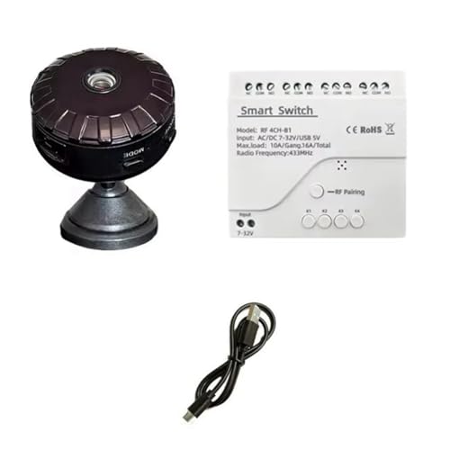 Suoumwa 4-Kanal-Schalter 433MHZ Ferngesteuerte Kamera 4CH Ein-/Selbstverriegelungs-Controller Suoumwa 4-Kanal-Schalter 433MHZ Ferngesteuerte Kamera 4CH Ein-/Selbstverriegelungs-Controller von Suoumwa