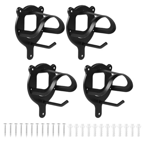 Suoumwa 4pcs Horse Tack Storage Neckholder -Kleiderbügel Metall -Zaumung Haken mit Röhrchen und mit Schraubenwand Montierte Pferdestestsemonien von Suoumwa