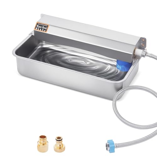 Suoumwa Automatischer Haustierwasserspender, 2 Gallonen Große Hundwasserschale 304 Edelstahl für Den Gebrauch in Innen- und Außenbereich Suoumwa Automatischer Haustierwasserspender, 2 Gallonen Große Hundwasserschale 304 Edelstahl für Den Gebrauch in Innen- und Außenbereich von Suoumwa