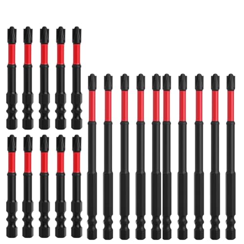 Suoumwa FPH2 20pcs Impact ScreverDriver Bit Slotted Heads 65 mm & 110 Mm, 1/4 Sechskant Shank, Schraubenfahrer-Bit-Bohrer von Suoumwa