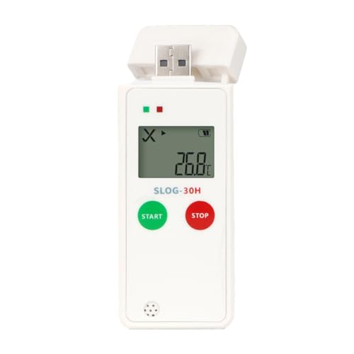 Suoumwa Feuchtigkeitstemperaturdaten Logger USB 65000 Punkte Recorder PDF -Bericht Datalogger von Suoumwa