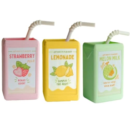 Suoumwa JuiceBox-Vase Als Blumentopf-Dekoration, 3D-Bedruckte Trinkvasen Aus Bonbonfarbenem Kunstharz Als Ornament Fürs Büro von Suoumwa