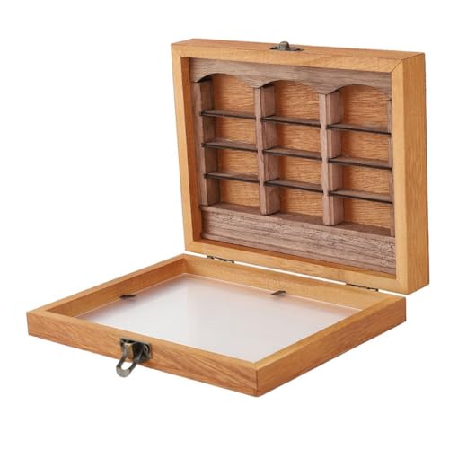 Suoumwa Miniatur Bücherregal Handgefertigtes Bücherregal Angst Relief Desktop Home Dekoration Regal Einheit von Suoumwa