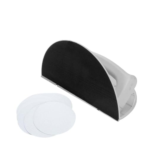 Suoumwa Multifunktional Halbkreisförmiger Winkelschleischschleibschleifwerkzeug Halbkreisförmiges Schleifpapierwerkzeug mit 10 Sandpapier für Enge Räume, Wand, Ecke von Suoumwa
