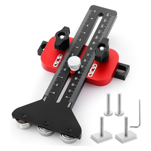 Suoumwa Schnelle Dünne Rissführung 3-Pulleys Dünne Rip-Jig, Dünne Rip-Tisch-Sägen-Jig-Guide Holzbearbeitungswerkzeuge von Suoumwa