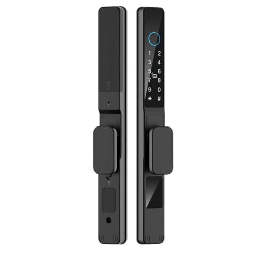 Suoumwa Smart Electronic Door Lock Double Haken Fingerabdruck Passwort Elektronische Schloss A von Suoumwa
