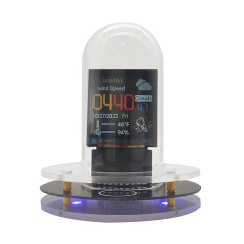 Suoumwa Upgrade Bitcoin RGB Digital Tube Uhr Smart WiFi Netzwerk LED Leuchtender IPS Farbbildschirm DIY Digital Tube von Suoumwa