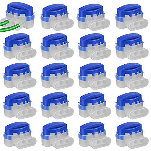 Supamz Kabelverbinder, 20 Stücke Kabelverbinder for Mähroboter Rasenroboter Rasenmäher Automower 314 Wasserdicht Kabelklemmen Anschlussklemmen Kabel Verbinder für Gardena Mähroboter von Supamz