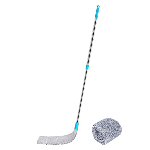 Einziehbarer Spalt-Staubreiniger, 2024 Neu Flach Spalt-Staubbürste zum Reinigen unter Geräten, Couch, Kühlschrank, Waschmaschine, Abnehmbare und waschbare Mikrofaser Staubwedel mit Ersatztüchern von Supatmul