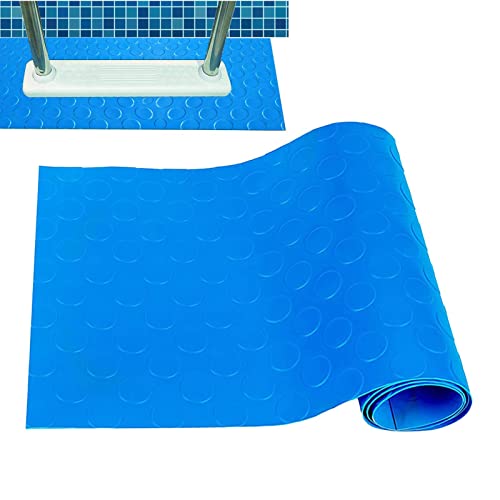 Schwimmbadleitermatte, 60x23cm Pool schutzmatte, Leitermatte für Schwimmbäder, Schutzmatte für Poolleiter Stufenpolster Poolunterlage Mit Rutschfester Textur für Schritte, Treppen, Leitern, von Supatmul