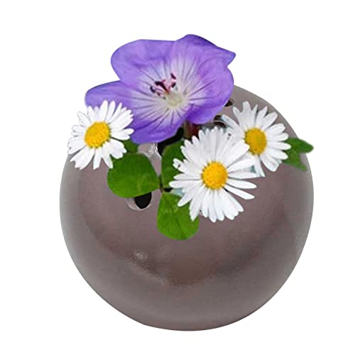 Supatmul Handgefertigte Vase Aus Harz, Handgemachte Harzvase Blumenstein Tischdekoration, kreativ Moderne Tischvase Miniaturvase Perforierte Vase mit Mehreren Löchern, Geschenk Für Mama von Supatmul