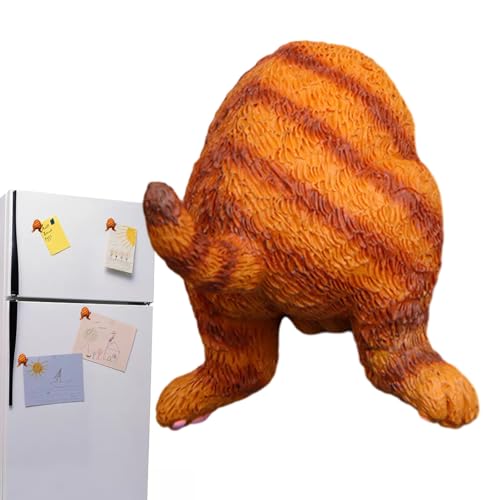 Supatmul Katze Kühlschrank Magnete, 2-in-1 Langlebig Harz-Tierschwanz Magnete Schlüsselhalter, 3D Lustige Katze Whiteboard Magnete Dekor Für Schule Klassenzimmer Büro Küche von Supatmul