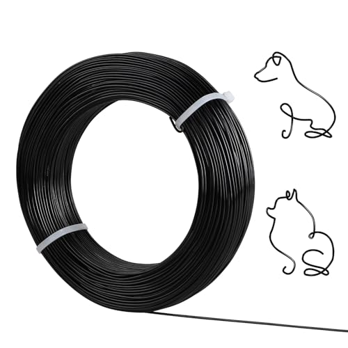 SUPAWAY 1,5 mm Auminiumdraht 100m Länge Craft Aludraht Basteldraht Aluminium Modellierdraht Schmuck Alu-Draht Rolle Blumendraht für Schmuckherstellung Handwerk Modellieren Armaturen Skulpturen Schwarz SUPAWAY 1,5 mm Auminiumdraht 100m Länge Craft Aludraht Basteldraht Aluminium Modellierdraht Schmuck Alu-Draht Rolle Blumendraht für Schmuckherstellung Handwerk Modellieren Armaturen Skulpturen Schwarz von Supaway