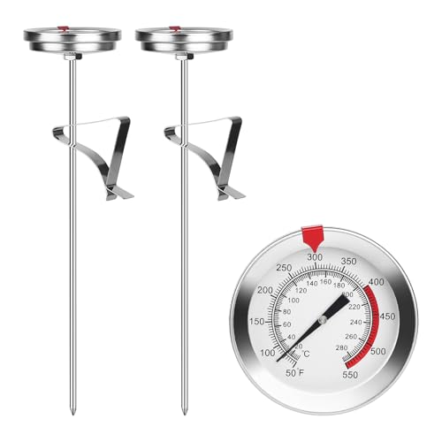 SUPAWAY 2 Thermometer mit Clip Ablesbarem Frittierthermometer Milch Edelstahl 20 cm Lang Fleischthermometer Kochen, Fleisch-Thermometer 20~280°C für Küche Friteuse BBQ Steak Küchenwerkzeug SUPAWAY 2 Thermometer mit Clip Ablesbarem Frittierthermometer Milch Edelstahl 20 cm Lang Fleischthermometer Kochen, Fleisch-Thermometer 20~280°C für Küche Friteuse BBQ Steak Küchenwerkzeug von Supaway