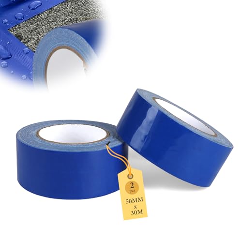 SUPAWAY Gewebeband Blau 50 mm x 30 m Klebeband Wasserdicht 2 Rolle Panzerband Extra Stark, Duct Tape Reparatur Universal Fabric Adhesive Tape, Reparaturband für Rohre, Teppiche, Abdichtung, Heimwerken SUPAWAY Gewebeband Blau 50 mm x 30 m Klebeband Wasserdicht 2 Rolle Panzerband Extra Stark, Duct Tape Reparatur Universal Fabric Adhesive Tape, Reparaturband für Rohre, Teppiche, Abdichtung, Heimwerken von Supaway