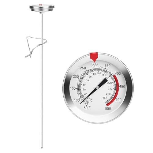 SUPAWAY Thermometer mit Clip Ablesbarem Frittierthermometer Milch Edelstahl 30 cm Lang Fleischthermometer Kochen, Fleisch-Thermometer 20~280°C für Küche Friteuse BBQ Steak Küchenwerkzeug SUPAWAY Thermometer mit Clip Ablesbarem Frittierthermometer Milch Edelstahl 30 cm Lang Fleischthermometer Kochen, Fleisch-Thermometer 20~280°C für Küche Friteuse BBQ Steak Küchenwerkzeug von Supaway