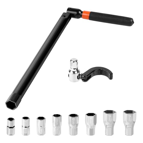 Supaway 10-Tlg Standhahnmutterschlüssel Wasserhahn Montagewerkzeug Standhahnschlüssel Universalwerkzeug Schlüssel für Spültischarmatur Standhahnschlüssel Set mit 8-17mm Rohrsteck Armaturen Schlüssel von Supaway