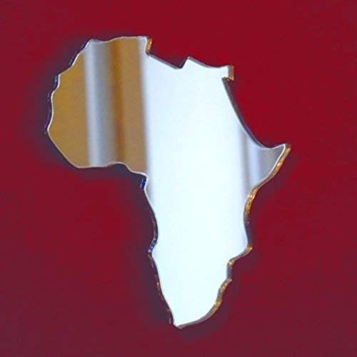 Super Cool Creations Spiegel mit Afrika-Karte, 60 x 38 cm von Super Cool Creations