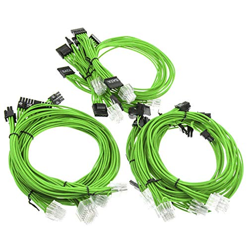 Super Flower Compatible Sleeve Cable Kit - grün von Super Flower