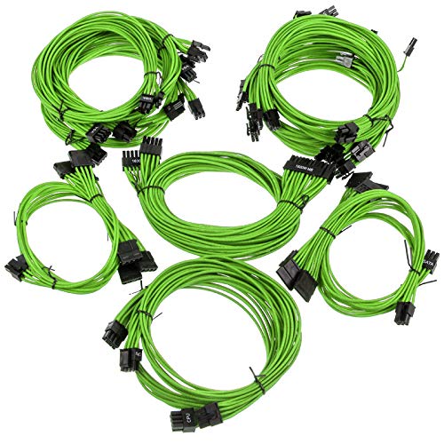 Super Flower Compatible Sleeve Cable Kit Pro - grün von Super Flower