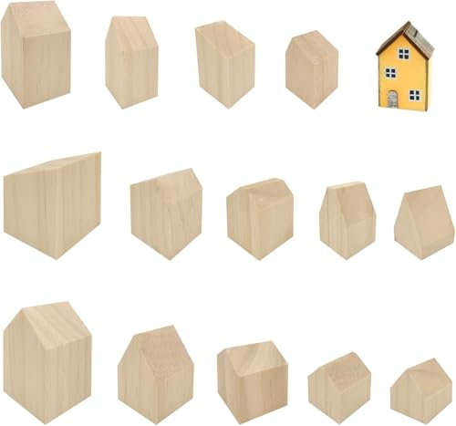 Super Idee 14er Set Dekohäuschen zum Hinstellen und Bemalen DIY Haus Deko Figuren aus Holz Holzhaus Holzhäuser Tischdeko Weihnachtsdekoration süßes Geschenk Super Idee 14er Set Dekohäuschen zum Hinstellen und Bemalen DIY Haus Deko Figuren aus Holz Holzhaus Holzhäuser Tischdeko Weihnachtsdekoration süßes Geschenk von Super Idee