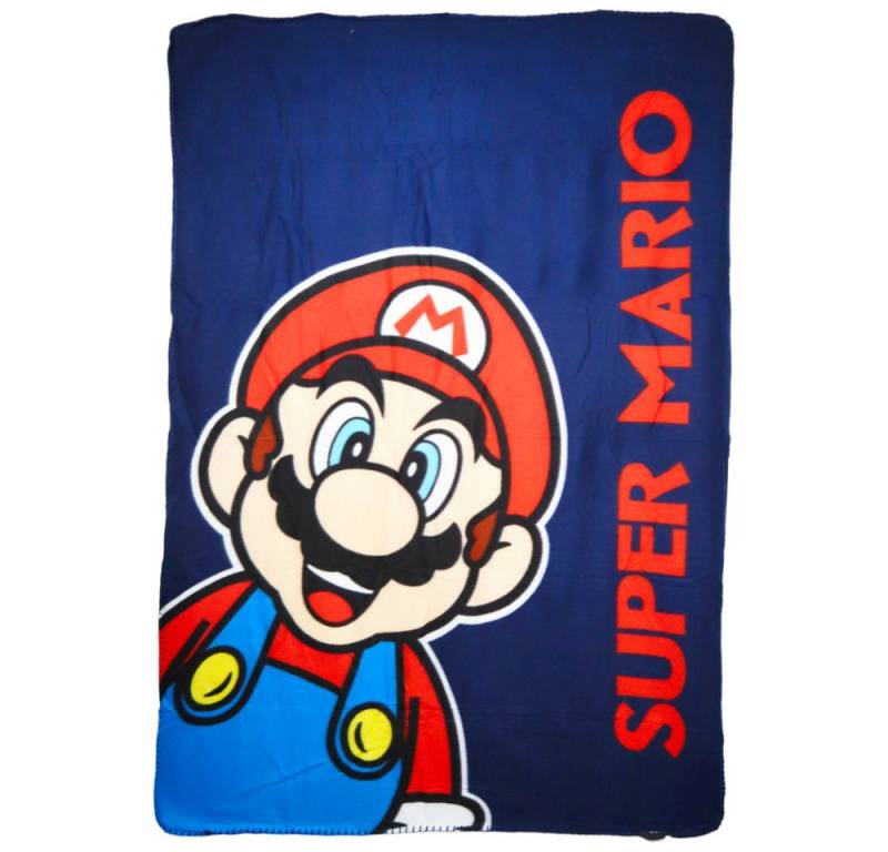 Kinderdecke Super Mario Kinder Fleecedecke leichte Kuscheldecke 100x140 cm, Super Mario von Super Mario