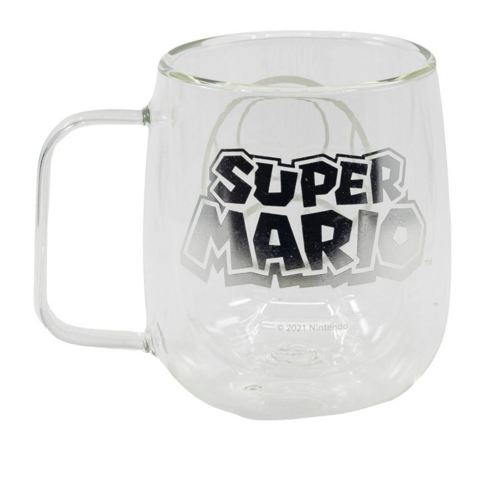 Super Mario Thermotasse Super Mario Toady doppelwandige Glastasse 290 ml, Glas von Super Mario