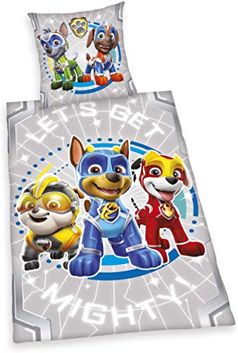 Bettwäsche glatt Paw Patrol LEUCHTET IM Dunkeln Chase Rubble Marshall Chilling Pubs 135 x 200 cm NEU - All-In-One-Outlet-24 - Bettwäsche glatt Paw Patrol LEUCHTET IM Dunkeln Chase Rubble Marshall Chilling Pubs 135 x 200 cm NEU - All-In-One-Outlet-24 - von Super Paws