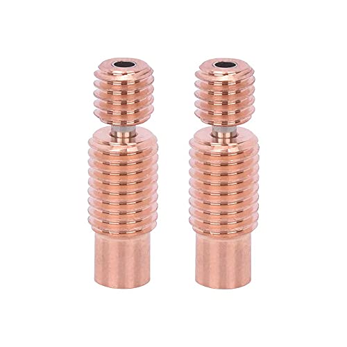 Super Print 2PCS V6 Bi-Metal Heatbreak Bimetal Heat break für V6 HOTEND Heater Block For Prusa i3 MK3 1.75MM Filament Smooth.(2PCS BiMetal) von Super Print