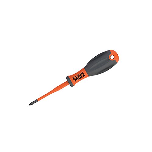 80 mm VDE Isolierter Schraubendreher, PoziDriv® 1 Klein Tools 32246INS, Orange von Super Rod