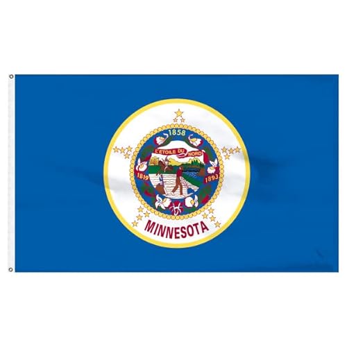 Minnesota-Flagge, 90 x 150 cm, Nylon von Super Tough