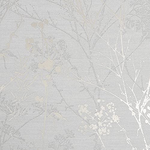 Super fresco Tapete Hedgerow Grau und Blassgold von Super fresco