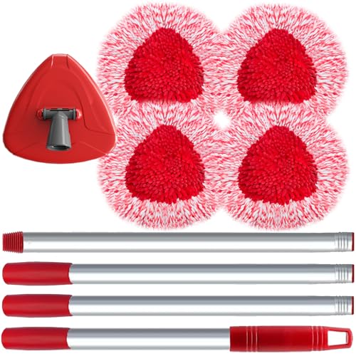 SuperAbound 4 Stück Spin Wischmop Ersatzköpfe für Vileda Turbo Systeme,Chenille Mop Ersatz Refill mit 76-148 cm Stiel und 1 Basis – Multi-Surface Reinigung für Böden,Autos,RVs SuperAbound 4 Stück Spin Wischmop Ersatzköpfe für Vileda Turbo Systeme,Chenille Mop Ersatz Refill mit 76-148 cm Stiel und 1 Basis – Multi-Surface Reinigung für Böden,Autos,RVs von SuperAbound
