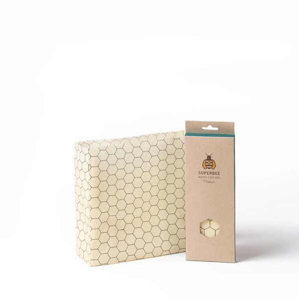 SuperBee Bienenwachsbeutel für Lebensmittel 3 Größen - verschiedene Größen & Designs von SuperBee