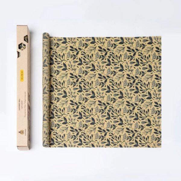 SuperBee Bienenwachstuch Rolle 33cm x 90cm - die nachhaltige und flexible Alternative zu Plastik - verschiedene Designs von SuperBee