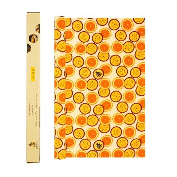 SuperBee Bienenwachstuch Rolle 33cm x 90cm - die nachhaltige und flexible Alternative zu Plastik - verschiedene Designs von SuperBee