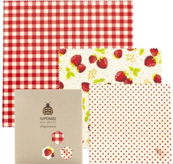 SuperBee Bienenwachstücher Beeginner-Set - die nachhaltige Alternative zu Plastik - verschiedene Designs von SuperBee